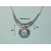 Silver Necklace with Ancient Roman Glass Made in Israel  