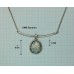 Silver Necklace with Ancient Roman Glass made in Israel