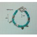 Good Luck (Hamsa) Bracelet with Turquoise Howlite Stones Made in Israel