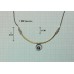 Silver with Gold (plated) Pearls Necklace With Peacok Perl Made in Israel