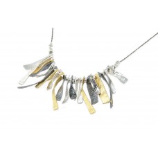 Silver and Gold (plated) Necklace Made in Israel