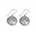 Silver crisscross Earrings Made in Israel