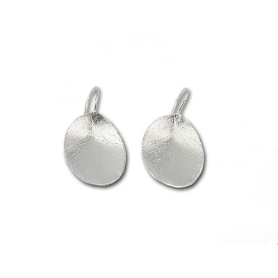 Sterling Silver Leaf Style Earrings made in Israel