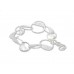 Silver Bracelet made of interlocking circles - Made in Israel