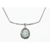 Silver Necklace with Ancient Roman Glass made in Israel