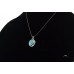 Silver Necklace with Opal center stone Made in Israel